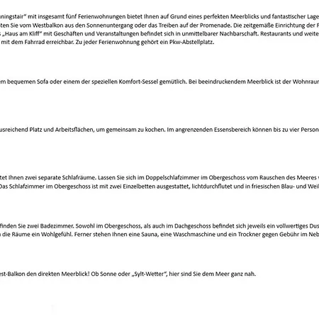 Wonningstair - Duenenstr 19, App 4